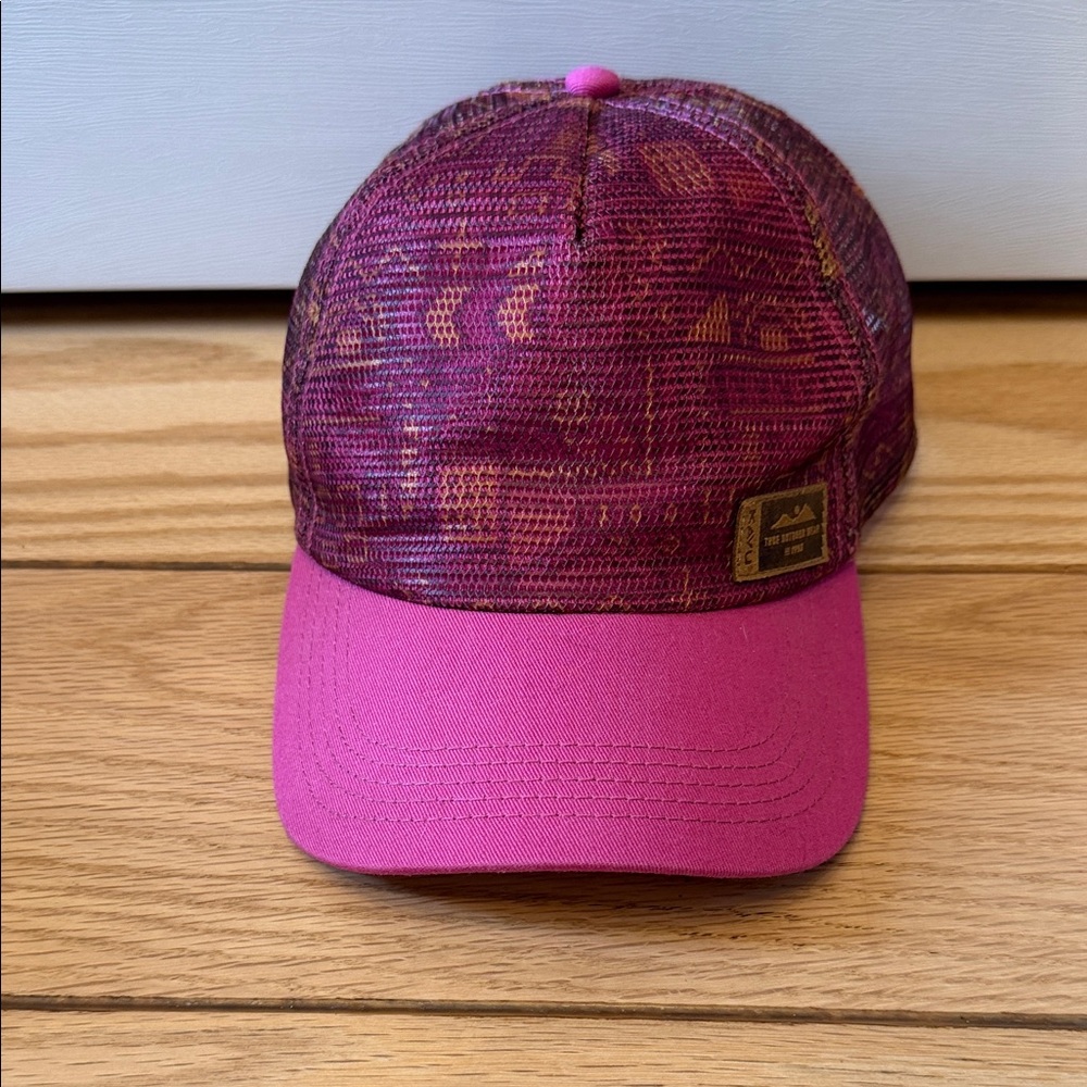 Kavu Pink and Purple Patterned Cap